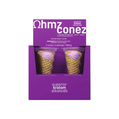 Ohmz Conez vanilla bean cones containing 7-OH
