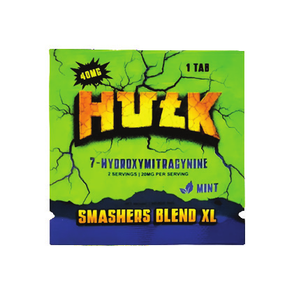 Huck Smashers Blend XL containing 7-hydroxymitragynine